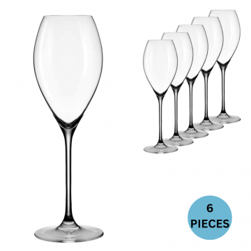 [Set of 6] Lehmann Champagne Flutes, Opale Collection